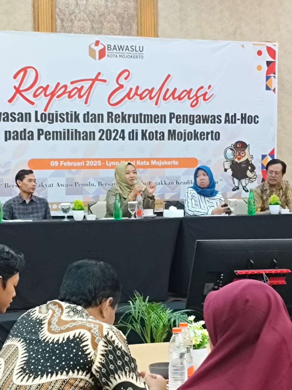 Pengawas Ad-Hoc telah bekerja keras: Bawaslu Kota Mojokerto Berikan Apresiasi