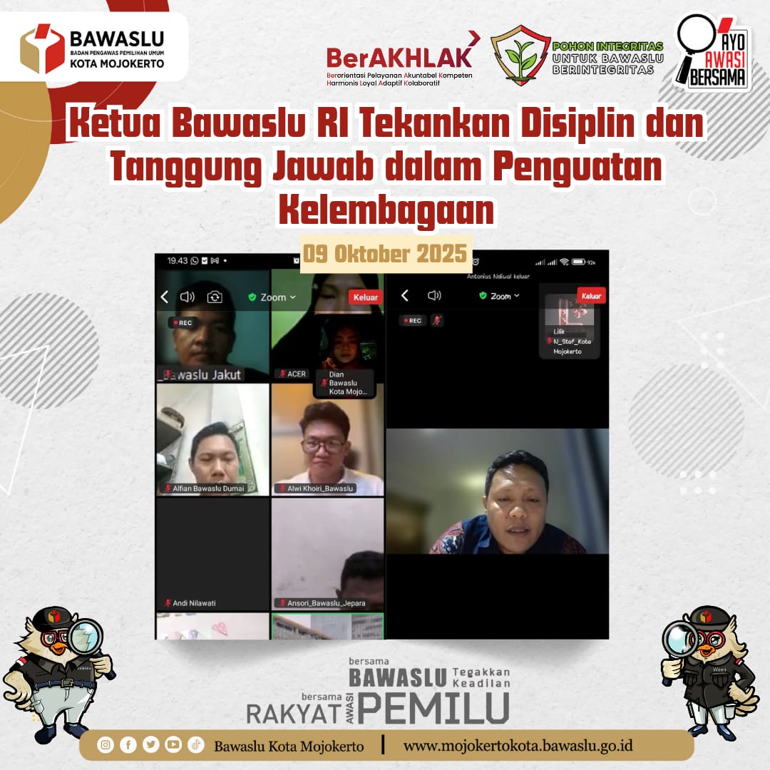 Ketua Bawaslu RI Tekankan Disiplin dan Tanggung Jawab dalam Penguatan Kelembagaan