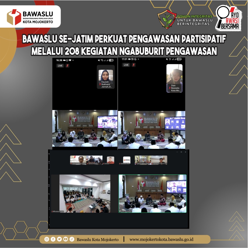 Bawaslu Se-Jatim Perkuat Pengawasan Partisipatif melalui 208 Kegiatan Ngabuburit Pengawasan