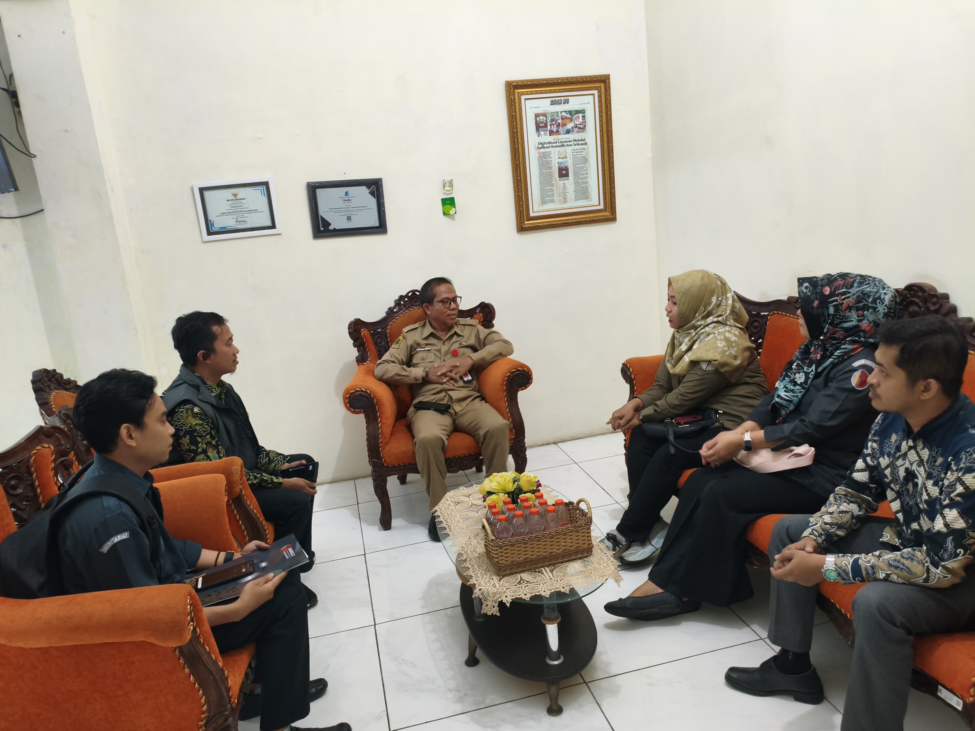 Perkuat Tata Kelola Kelembagaan, Bawaslu Kota Mojokerto Gandeng Dinas Perpustakaan dan Kearsipan