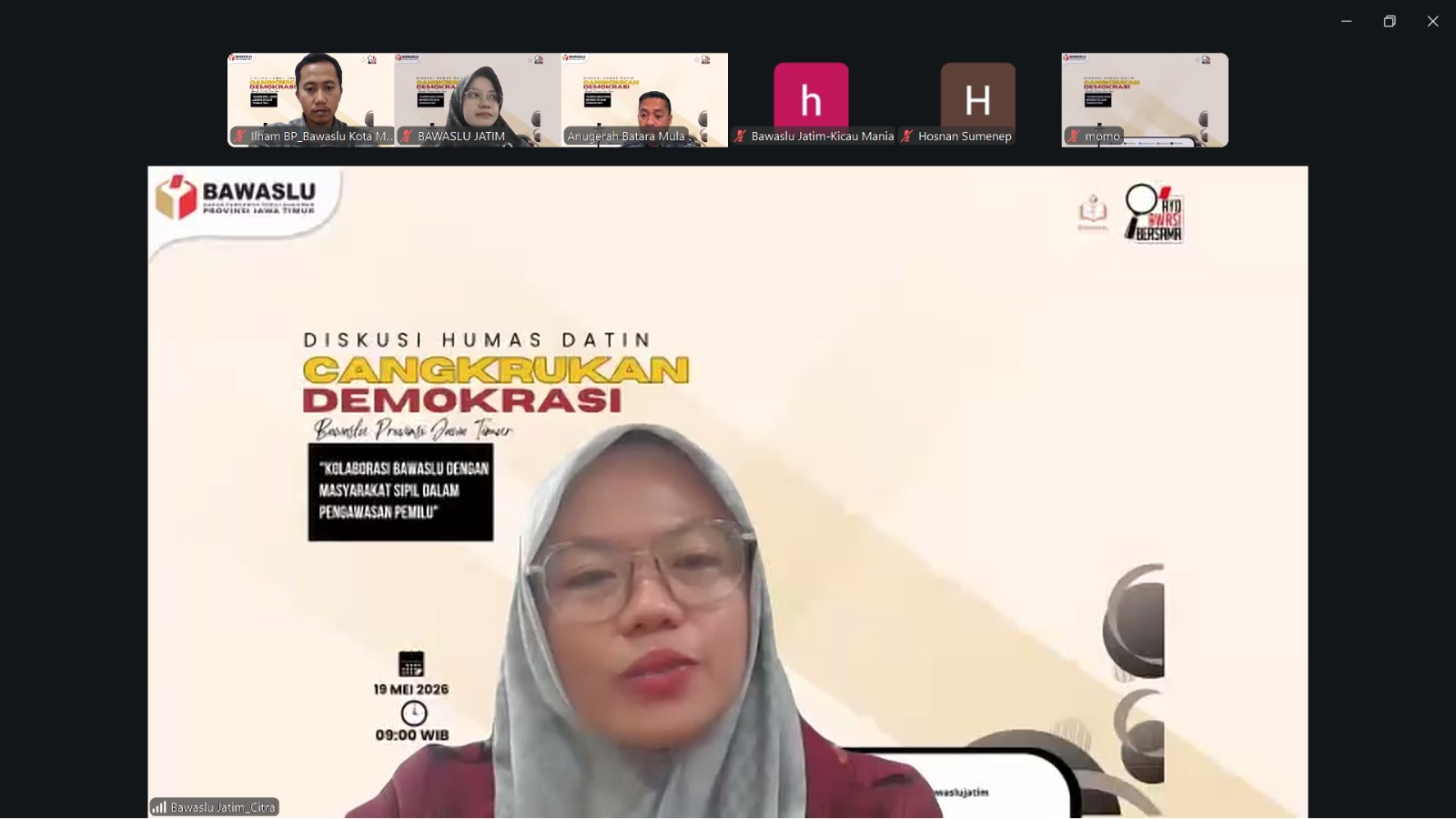 Perkuat Demokrasi, Bawaslu Jatim Inisiasi "Cangkruan Demokrasi" Bersama Masyarakat Sipil