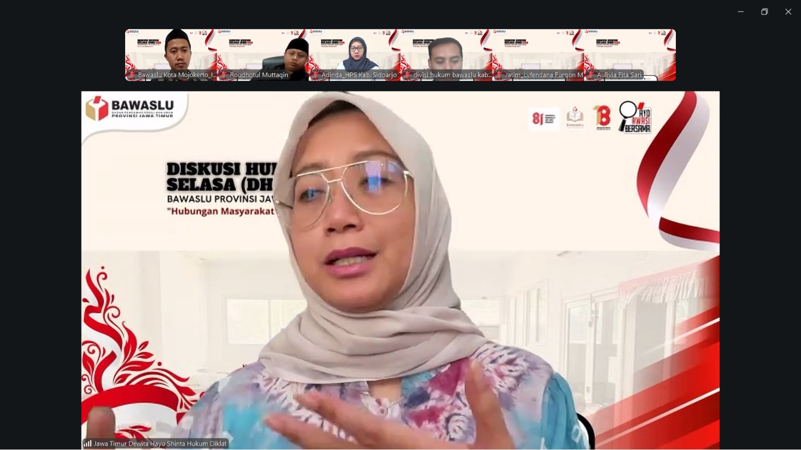Bawaslu Se-Jatim Diskusi Hukum, Perkuat Perspektif Kehumasan Bawaslu