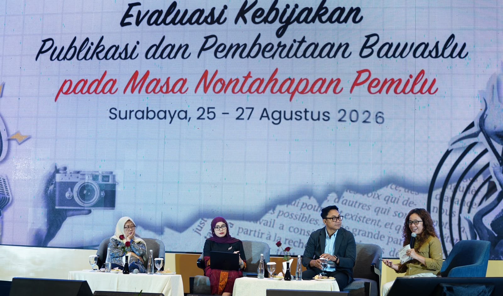 Kegiatan Evaluasi Kebijakan Publikasi dan Pemberitaan Bawaslu pada Masa Nontahapan Pemilu di Surabaya, Rabu (26.8.2026)