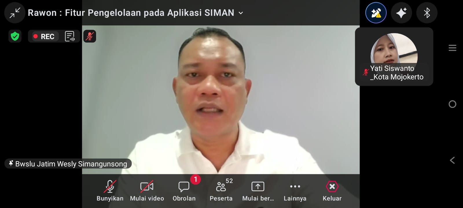 Ikuti Rawon Vol. 8, Bawaslu Kota Mojokerto Perkuat Pengelolaan BMN melalui SIMAN V2