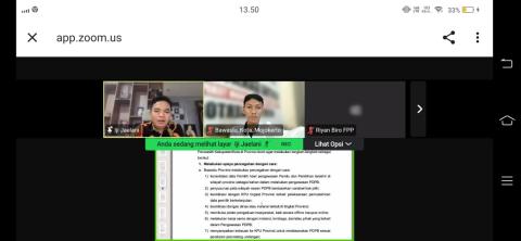 Penyampaian Materi dari Bawaslu RI terkait Pengawasan PDPB