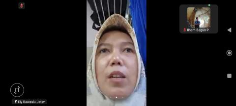 Nur Elya Anggraini dalam sambutannya giat Ngopi Arsip 
