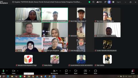 Bawaslu Kota Mojokerto Bahas Perbawaslu Nomor 1 Tahun 2026 melalui BAPERAN
