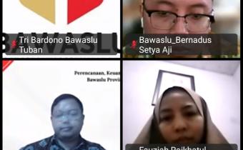 Bawaslu Kota Mojokerto Ikuti Rapat Pembahasan Langkah-Langkah Penerimaan Hibah Non Pemilihan