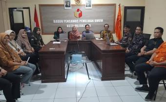 Bawaslu Kota Mojokerto Tingkatkan Pemahaman Pengisian Form Pencegahan Online