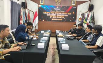 Bawaslu Kota Mojokerto Koordinasi Pemutakhiran Data Pemilih